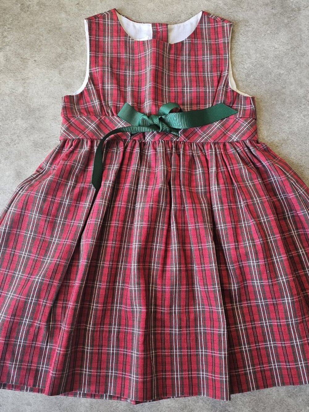 Strasburg Girls 4Y Red Tartan Plaid Christmas Holiday Dress Jumper